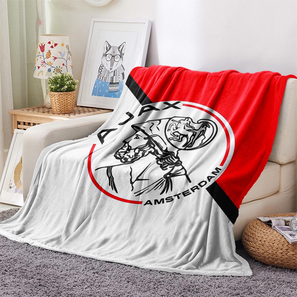 Amsterdamsche Football Club Ajax2 Flannel Blanket, High quality Comfortable for All Seasons, Home Decor, Warmth and Comfort
