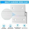 2025+ Hardware Kit for Hanging French Plywood Picture Hooks, Wall Bracket Hardware Kit Aluminum Z Bar Hangers 24 Pieces