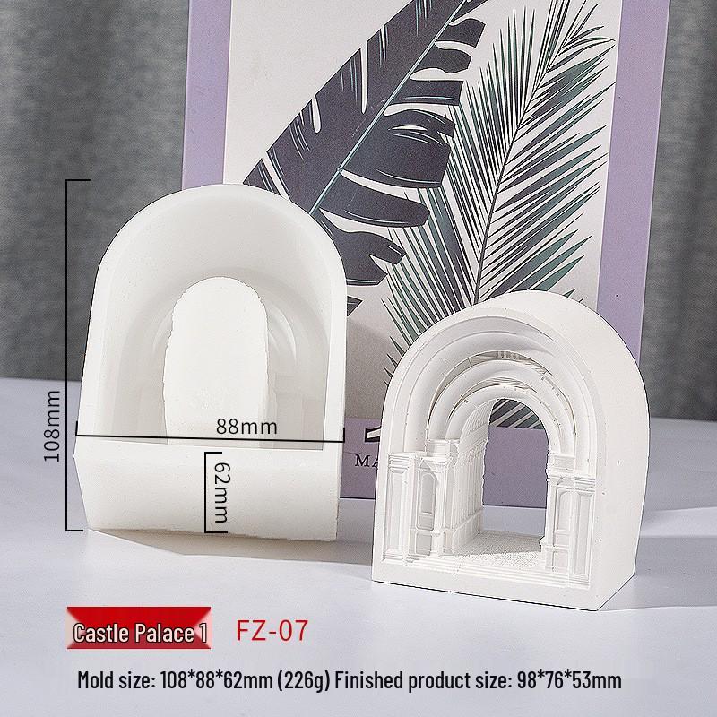 Sanxin DIY Форма для шоколада «Древнеримский дворец» - Инструмент для выпечки торта «Европейский замок»
