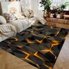 3D Visual Geometry Art Carpet Soft Flannel Rug Washable And Anti-Slip Personalized Gifts Birthday Gifts Home Decor Carpets