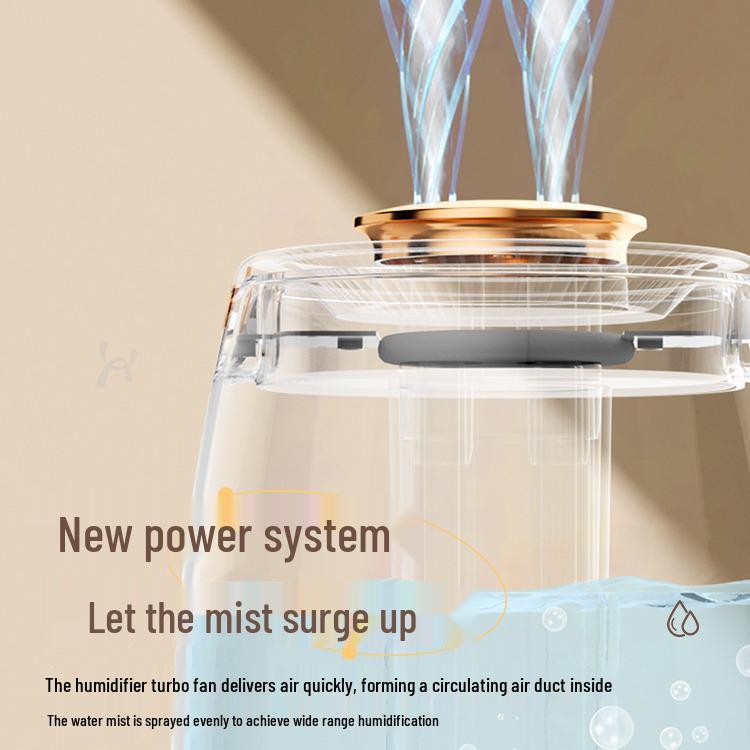 Large Capacity USB Desktop Humidifier for Home, Bedroom, or Office - Portable Mini Air Purifier with High Fog Output