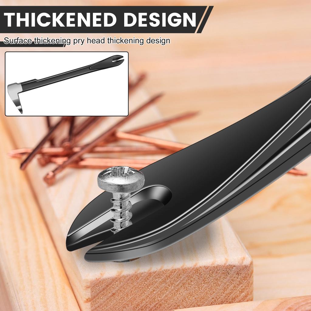 Nail Puller Crowbar Nail Remover Tool with Cats Paw Pry Bar Multifunctional Crowbar Tool Steel Nail Extractor Tool Nail Remover