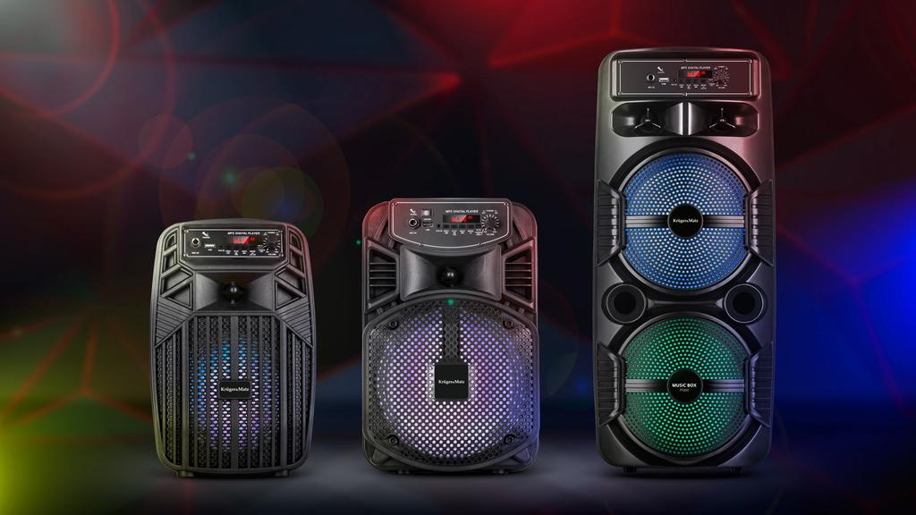 Kruger&Matz LED Bluetooth Speaker USB AUX 10W