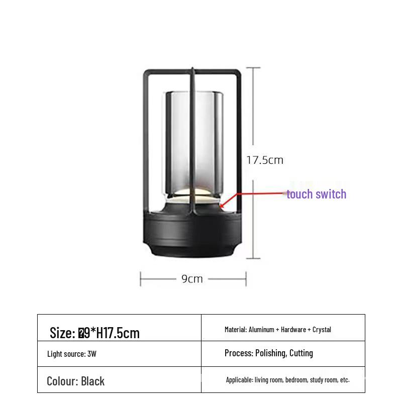Portable Outdoor Table Lamp - Ideal for Camping, Cafes, and Romantic Ambiance