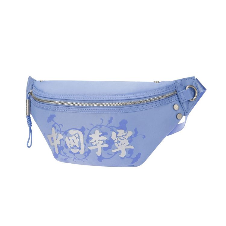 Li Ning Сумка через плечо на пояс с большим логотипом из ткани Унисекс Синий ABDR566-3 Blue 4740₽