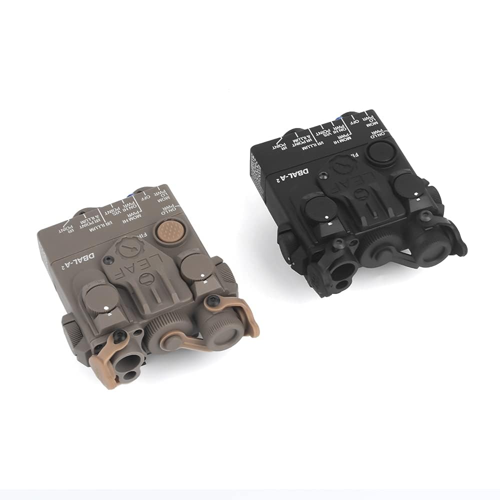 WADSN AN DBAL-A2 Type Aiming Device Dummy Model with QD Lever Mount, Compatible with 20mm Rails, DBAL A2 Type Non-Function Version Dummy (Black)