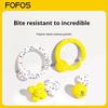 FOFOS Dog Chew Toys for Aggressive Chewers, Durable Puppy Teething Bones for Teeth Cleaning, Anxiety Relief, Safe Natural Rubber
