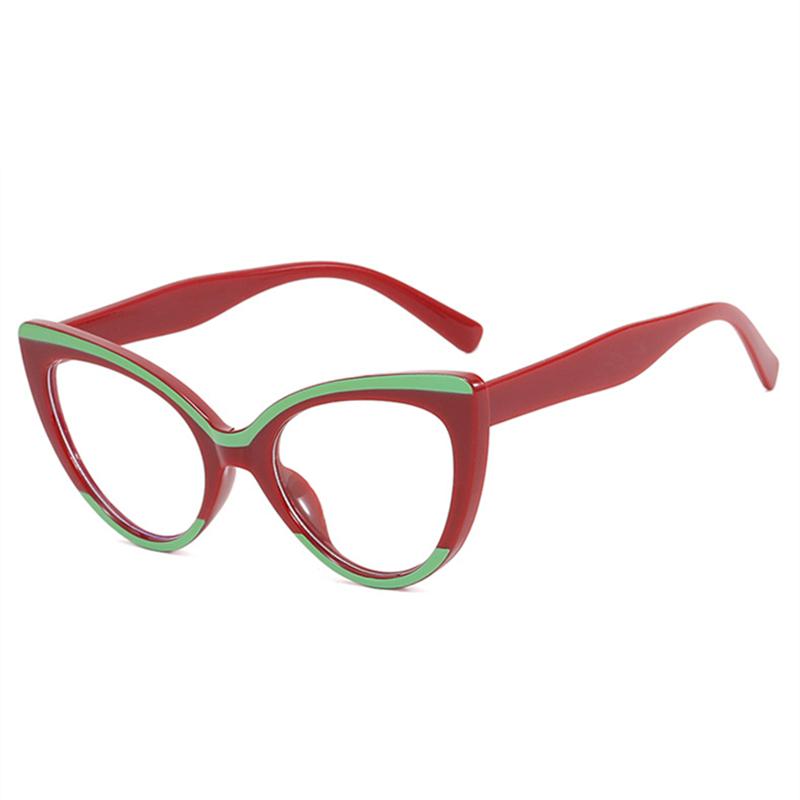 Modemarke Luxusdesign Retro Katzenauge Quadratisch Damenrahmen Photochromatisch Blaulichtfilter Weitsicht Lesebrille Grad Maßgeschneidert