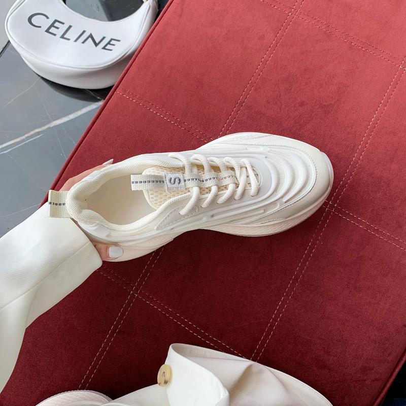 Cream cake super soft platform dad shoes for women, spring 2025 new Korean version of casual sports running shoes for women