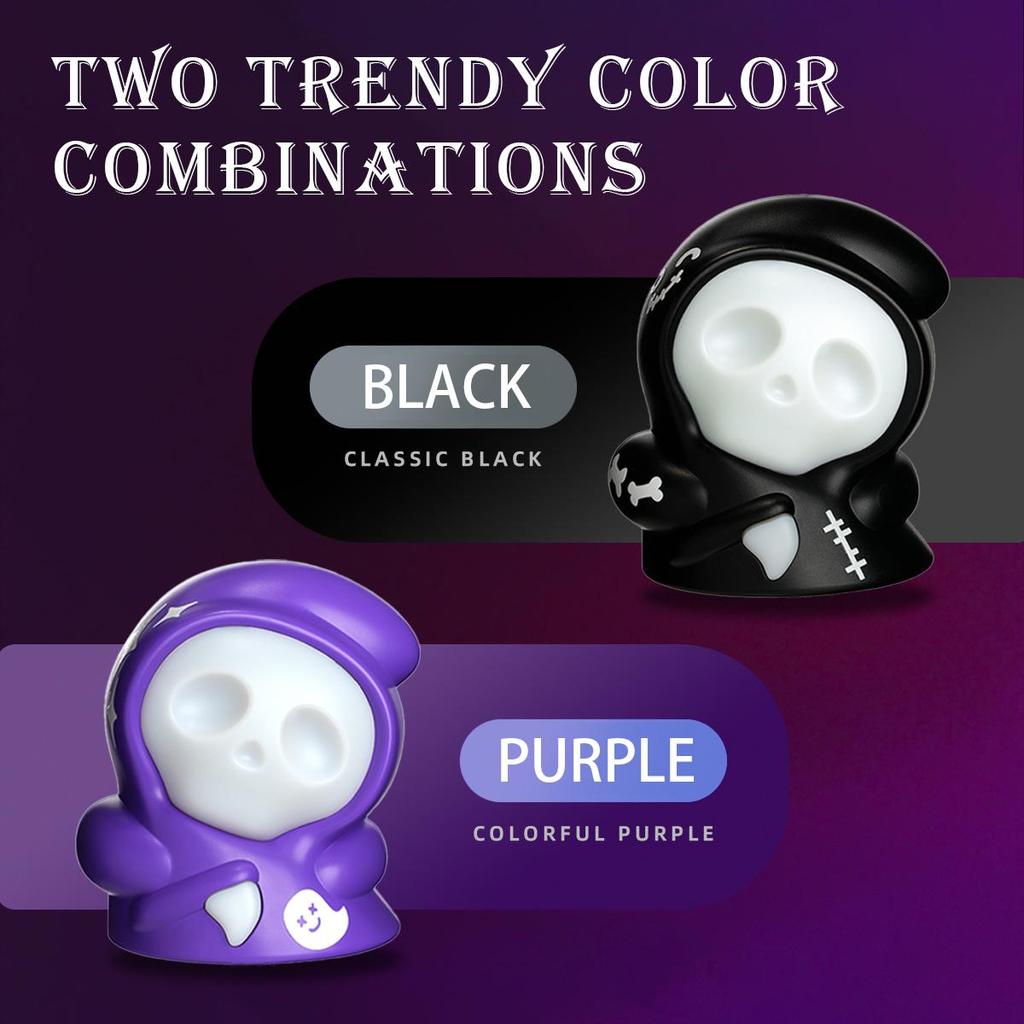 Creative Led Night Light Halloween Ghost Lamp Kids Toys Portable Tabletop Cute Diy Rechargeable Ornaments Atmosphere Lights Gift