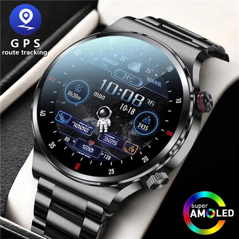 New GPS Smart Watch Men 390*390 HD Screen Health Monitoring ECG+PPG 100+ Sport Mode Bluetooth Call Business Smartwatch iOS