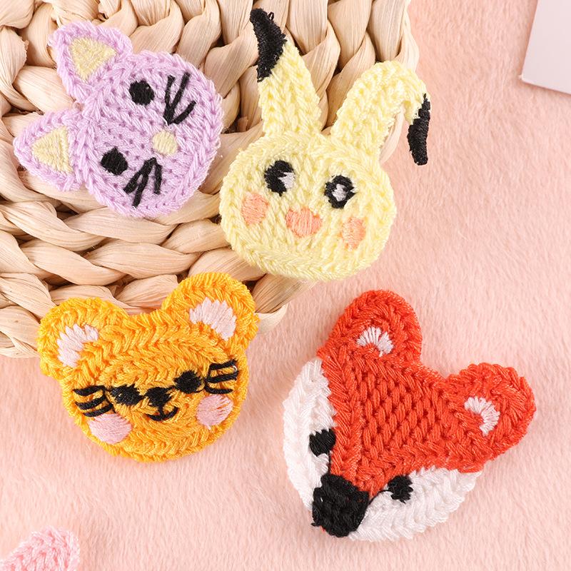 Hand Account Diy Patch Computer Embroidery Label Small Animal Clothing Hair Accessories Fabric Label Water Soluble Chapter Embroidery Cloth Sticker