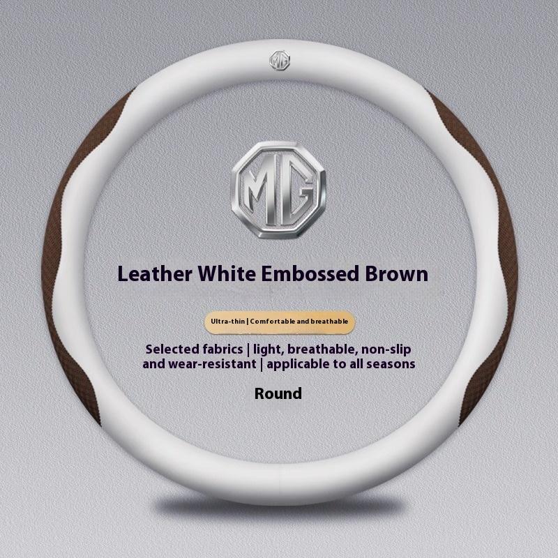 Car Leather Steering Wheel Cover For MG MG3 3SW ZR EHS EZS GS MG4 MG5 MG6 MG7 HS ZS EV 2024 GT X Power Auto Interior Accessories zai0
