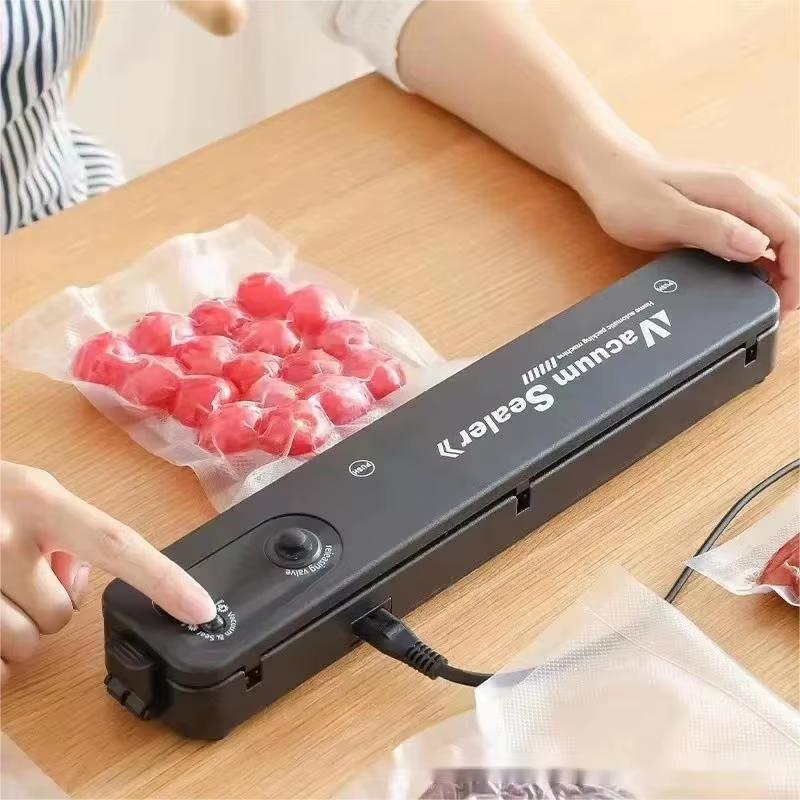 Sigillatrice Sottovuoto per Alimenti Domestica Indicatore LED Domestico Sistema di Sigillatura Automatica ad Aria con un Solo Click Strumento di Sigillatura per Alimenti Sacchetti Secchi e Freschi Sigillatrice