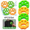 Cat Claw Silicone Hair Remover 4pcs Washing Machine Clothes Dust Hair Collector Double-Sided Reusable Washable Cleaning Tools