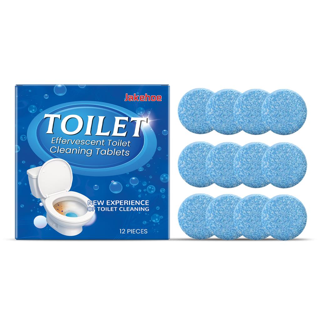 Toilet cleaning effervescent tablets for daily household use, descaling, deodorizing, and cleaning
