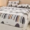 Winter Warm Fitted Sheet Stars Pinted Flannel Fleece Bed Sheet for Double Bed Queen/King Size All-inclusive Mattress Cover180