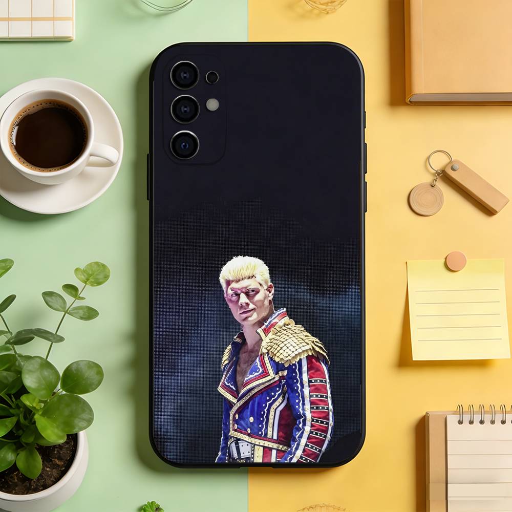 Чехол для телефона Cody Rhodes Черный Силиконовый Мягкий Для Samsung S25,S24,S21,S22,S23,S30,Ultra,S20,Plus,Fe,Lite Samsung S22plus5G