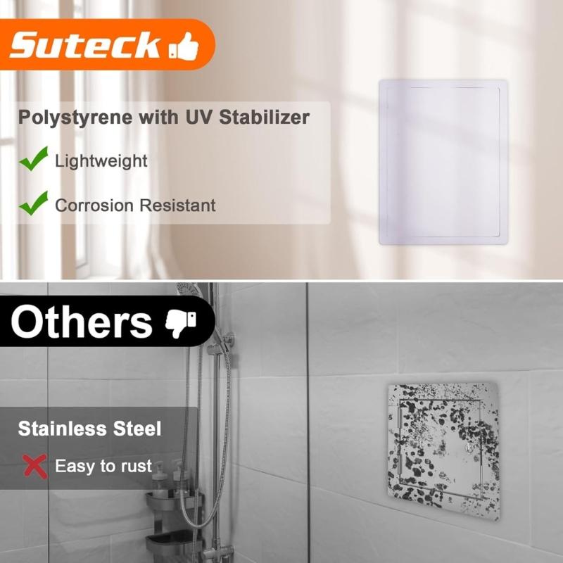 Removable Access Panel Cover For 120x120mm Opening Featuring Detachable Door And Side Mechanism Perfect For Electrical And Plumbing Maintenance