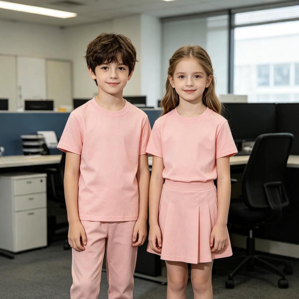 190g reines Baumwoll-Kinder-T-Shirt Kurzarm, einfarbiges Sommeroberteil für Jungen und Mädchen, lockeres Freizeit-Halbarm-Oberteil