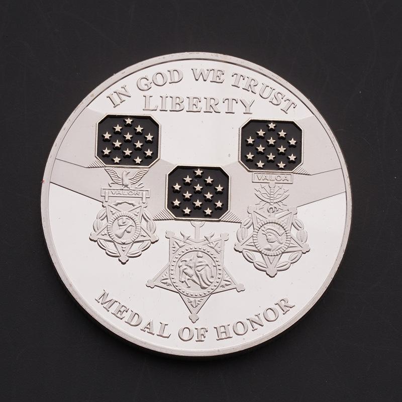 Medal of Honor, Commemorative Medal, Statue of Liberty Medal, Military Enthusiast, Gift, Creative Gift, Blessing Coin, Souvenir