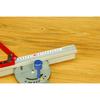 Woodworking Tool High Strength Angle Miter Gauge Sawing Assembly Ruler with Metric Scale  Alluminium Fence Insert Plate