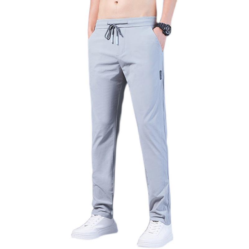 Men's Plus Size Breathable Ice Silk Casual Work Pants