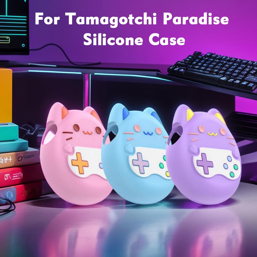 Für Tamagotchi Paradise Schutzhülle Cartoon Flüssigsilikon Sturzsicher Wasserdicht Weiche Schale Für Elektronisches Haustier Gaming Zubehör