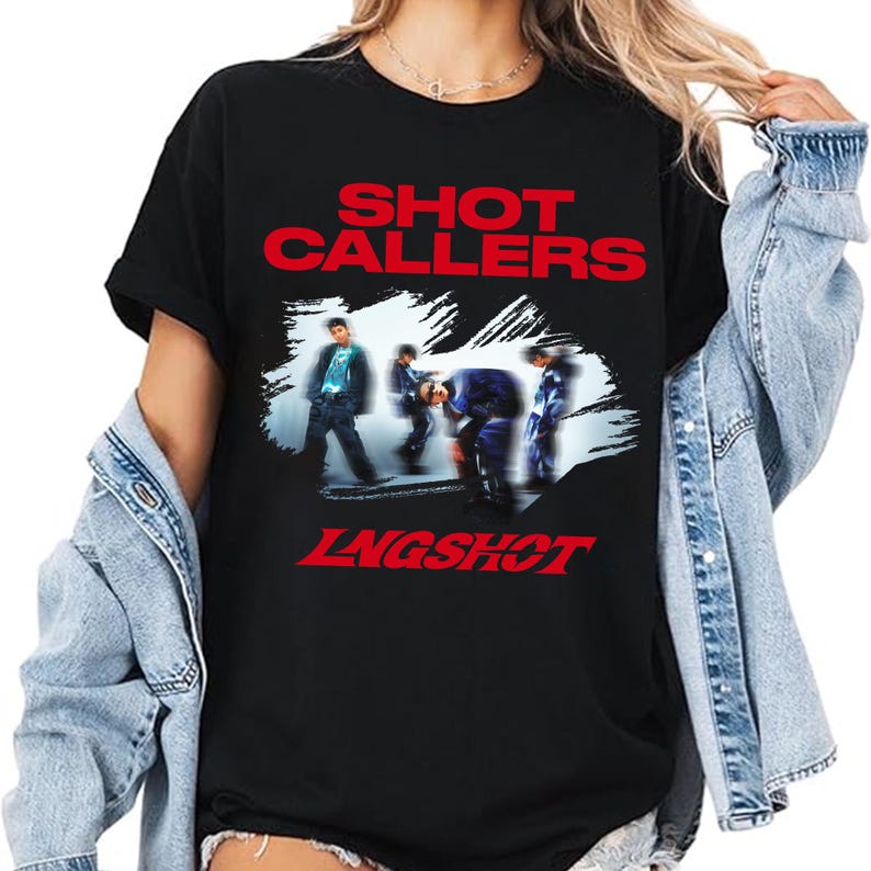 Летняя мода 2026 LNGSHOT Shot Callers Футболка, Lngshot 4shoboiz Рубашка, Lngshot Moonwalkin Рубашка, Lngshot Backseat Рубашка, Lngshot Kpop Members Футболка 4XL