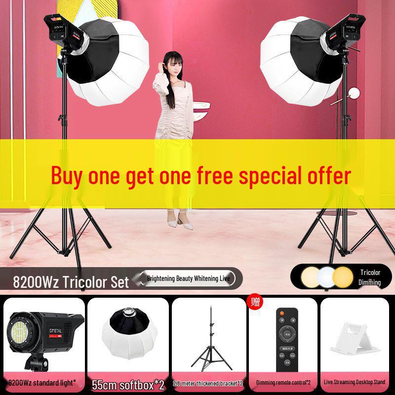 Ultra-Bright Spherical Fill Light for Live Streaming and Photography