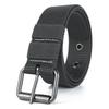 Men's Tactical Nylon Woven Belt with Full Eyelet Pin Buckle for Military Training.