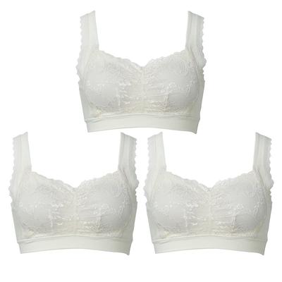 Night Fluffy Bust Night Set of L [Thank Me] Bra, Bra, 3, Women's, A0233, Pearl,