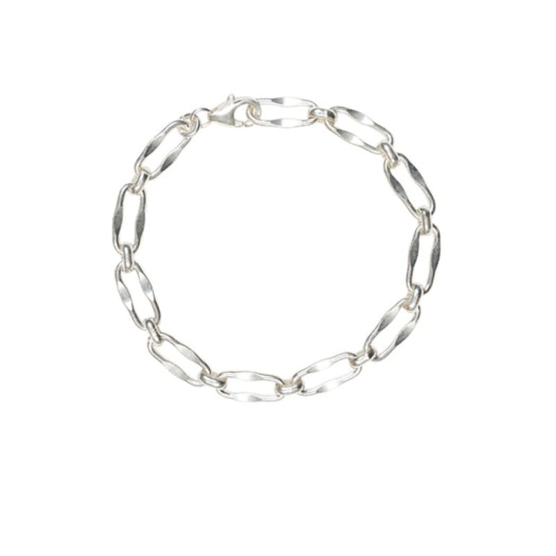 LAYERMOOD [PEARL&DRAPE] Silver925 flat chain BR