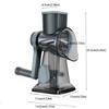Kitchen Gadget 3 in 1 Hand-Crank Vegetable Slicer Labor-saving Plastic Rotary Cheese Grater Manual Vegetable Shredder Carrots