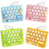 Cartoon 26 Keys Keyboard Keychain Animals Stress Relief Fidget Toy  Backpack Decor