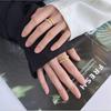 Gold Elegant Plated Dragon And Phoenix Open Ring For Couples In Design Stylish