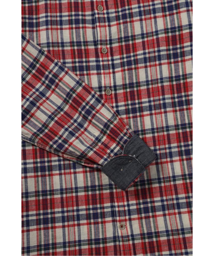 BRENTWOOD Linen Cotton Multi Check Casual Shirt Brsam26452Rex