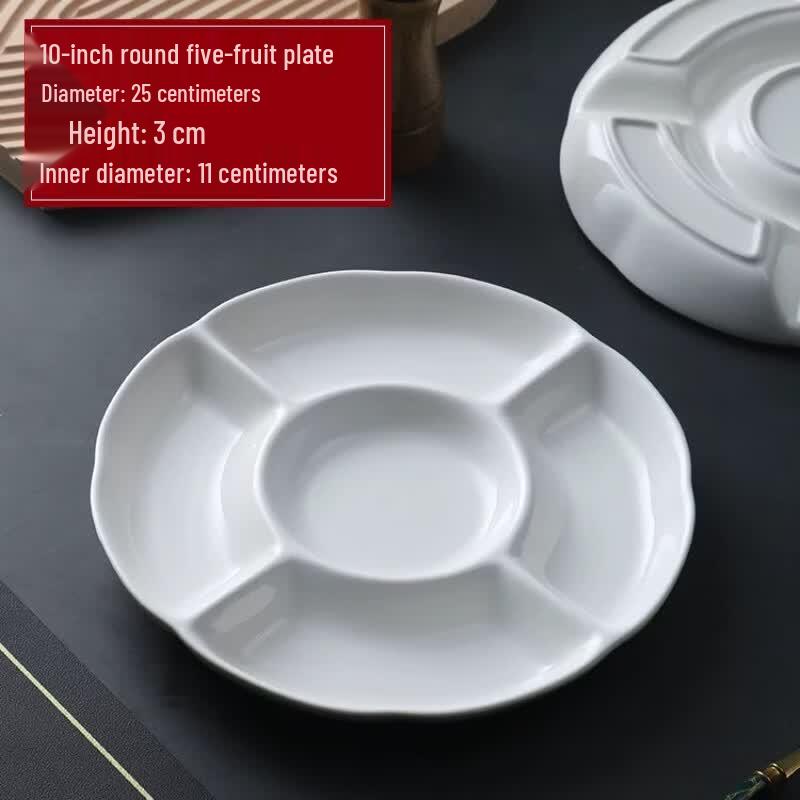 Naijiang Ceramic Dumpling & Sauce Plate