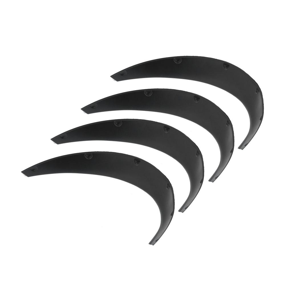 4pcs Wheel Eyebrow Protector Flexible PP Widened Decorative Wheel Arches Lips Universal for Car110mm 4.3in