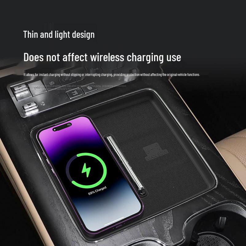 Denza D9 EV Wireless Charger Silicone Anti-slip Pad for Center Console - Compatible with 26 Models