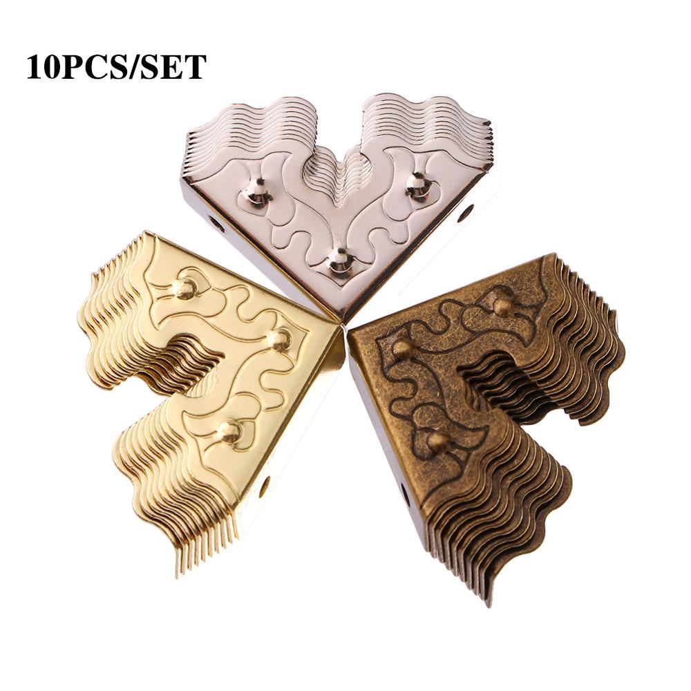 Antique Metal Crafts Wooden Case Decorative Corner Foot Corner Protector for Furniture Corner Brackets