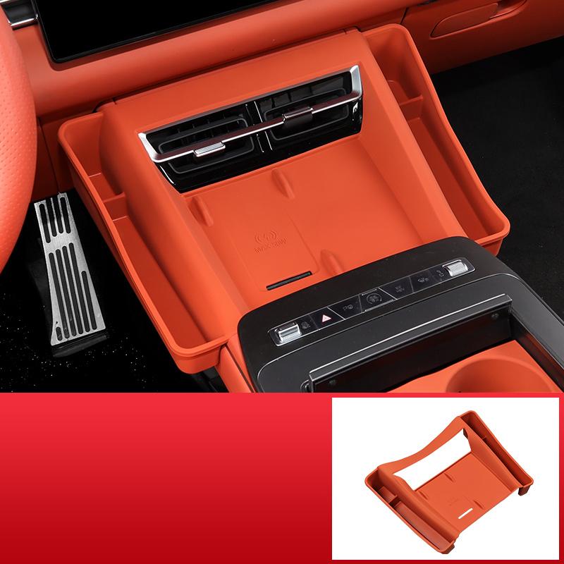 Car Decoration Central Control StorageBox Pad For BYD Sealion 8 Atto 8 Tang L Wireless Charging Silicone Pad Anti Slip