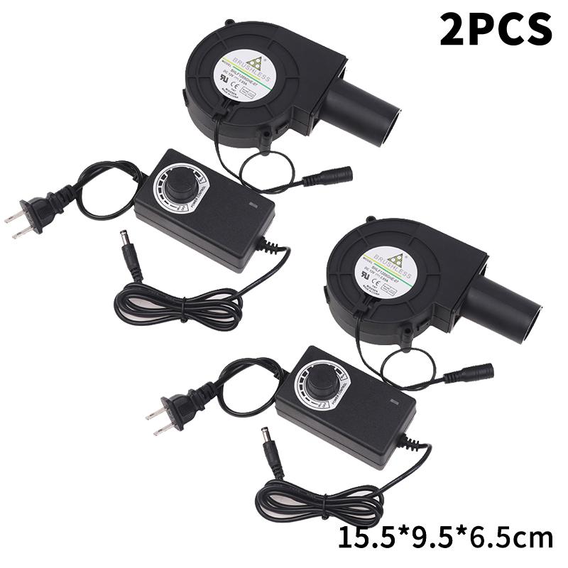 220V'den 12V'a Ayarlanabilir Blower Fan Büyük Hava Hacimli Turbo Fan Dış Mekan Kamp Barbekü Pişirme Kömür Başlatıcı İçin