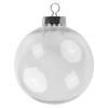 10cm Fillable Clear Plastic Christmas Baubles Perfect for DIY Ornaments