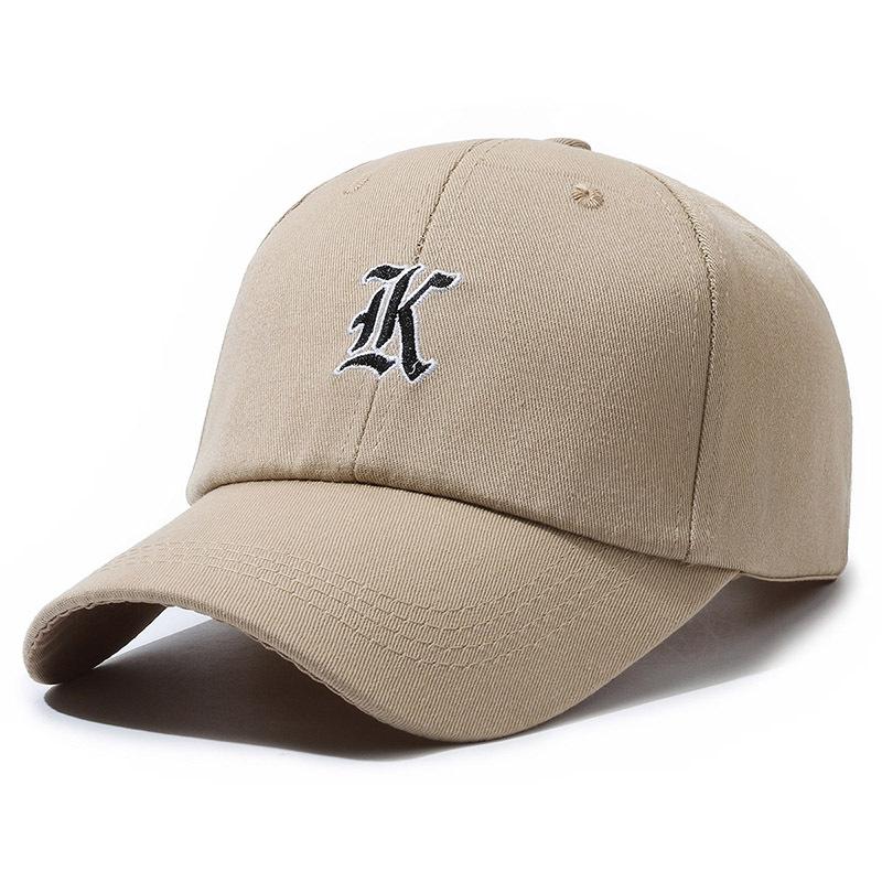 Embroidery Baseball Alphabet Cap Trendy Casual Hat Adjustable Sun Protection