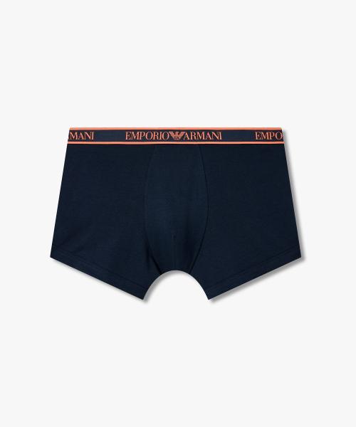 

[Emporio Armani Underwear] Мужские хлопковые боксеры с цветной логотипированной резинкой 0816112170 [Отправка из Кореи] 100% Оригинал Marine - S