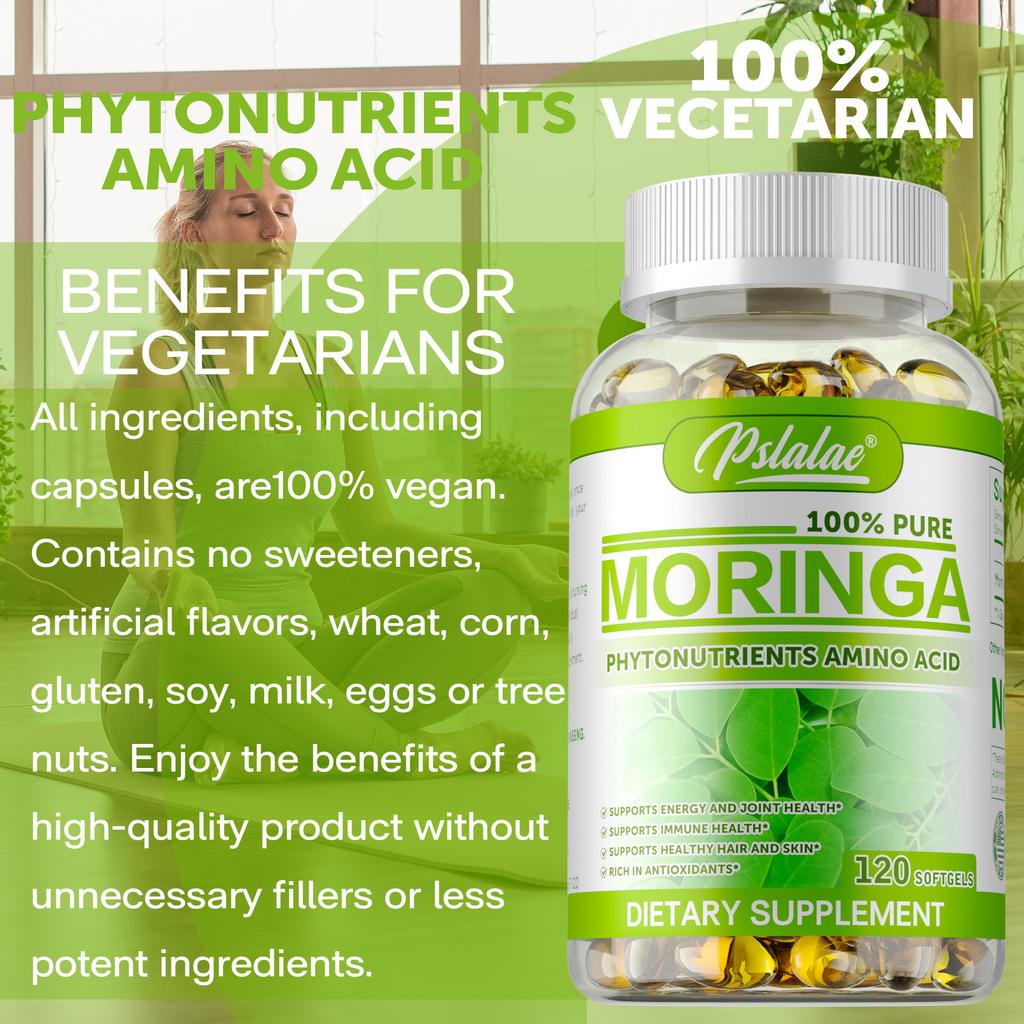 Moringa 1000mg - Antioxidants, Supports Metabolism, Immune, Skin and Hair Health