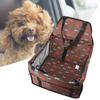 Oxford Cloth Pet Dog Cat Car Front Seat Non  slip Mat Basket Pet Safety Carrier (Coffee)