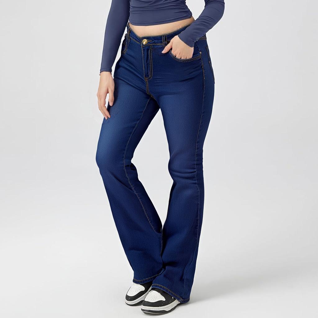 Women's Jeans Casual Color Casual Pants Versatile Slim Fit Jeans