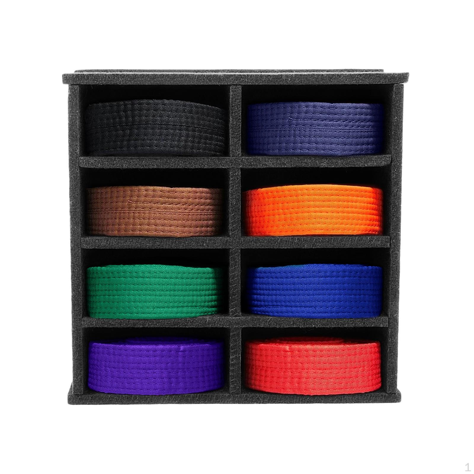 

Martial Arts Belts Holder Felt Taekwondo Belt Storage Cabinet for Muay Thai
